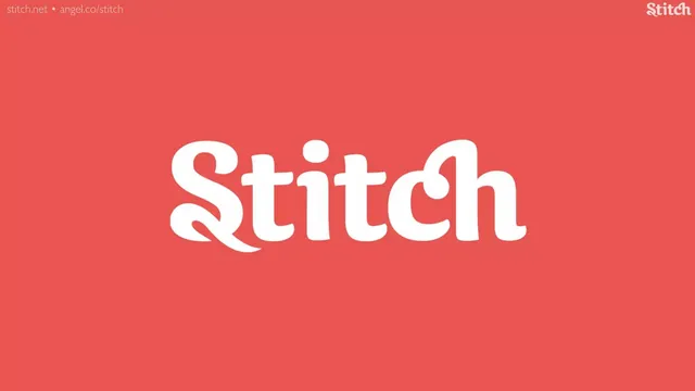 Stitch pitch deck cover