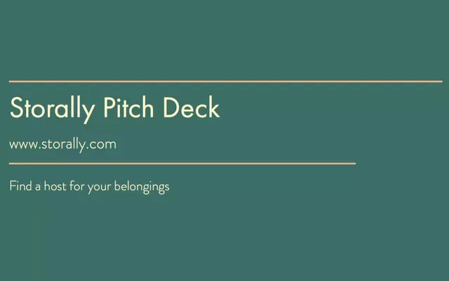 Storally pitch deck cover