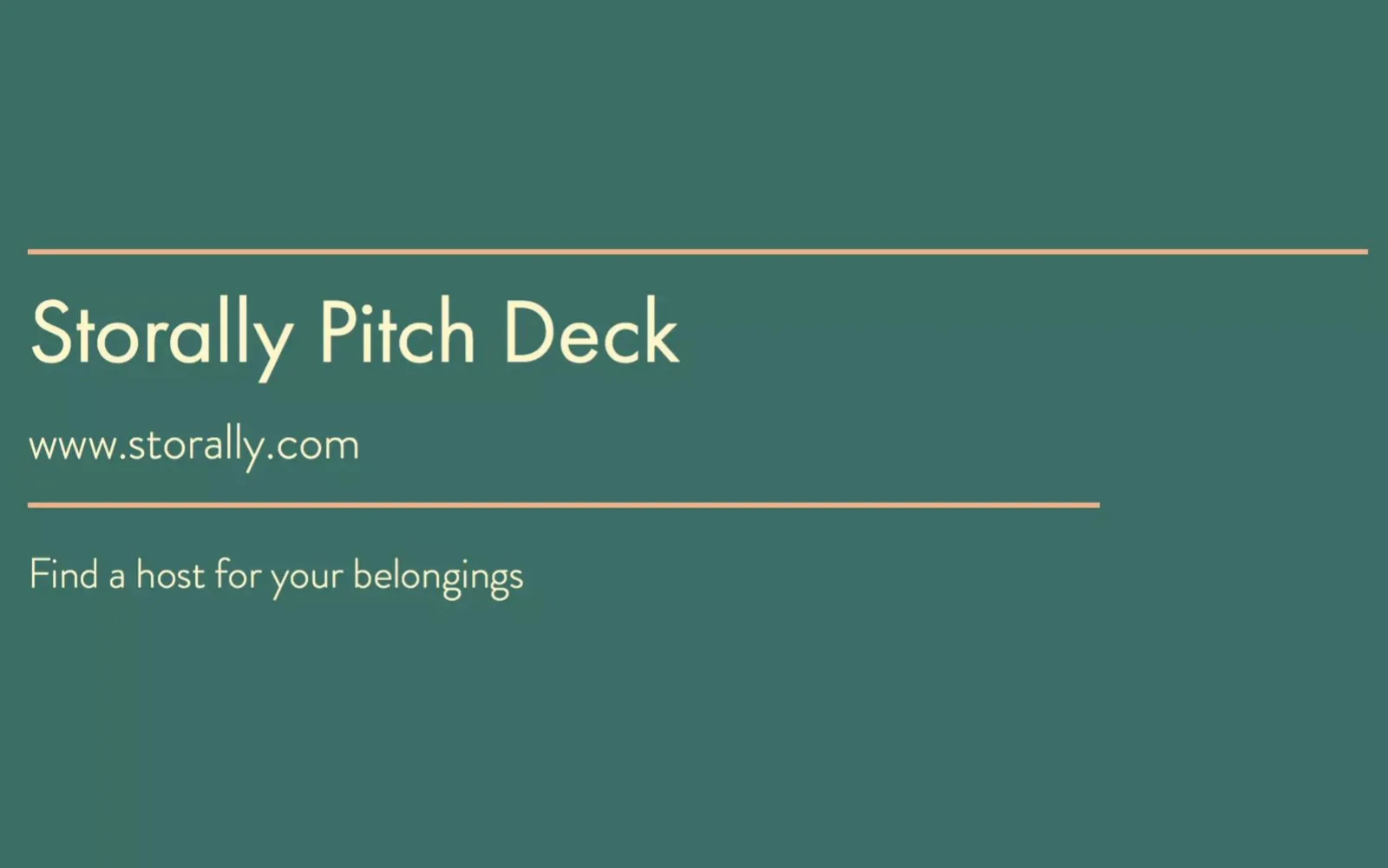 Storally pitch deck slide