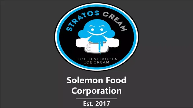 Stratoscream (Solemon Food Corporation) pitch deck cover