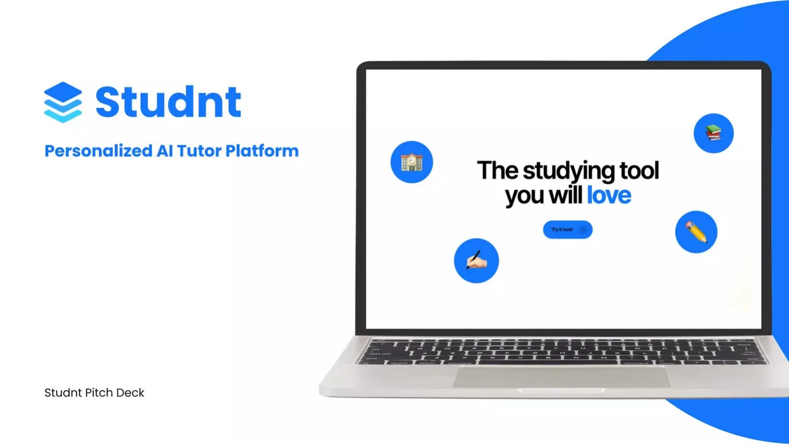 Studnt pitch deck slide