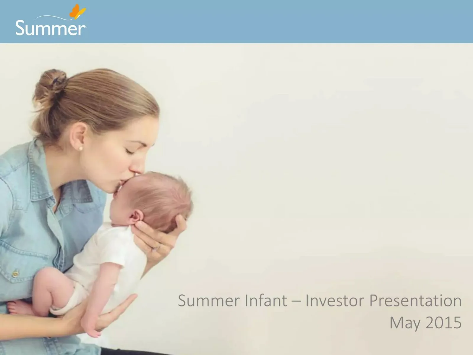 Summer Infant pitch deck slide