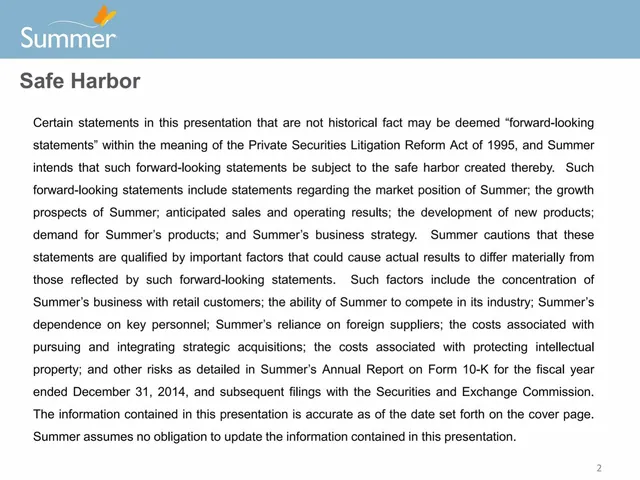 Disclaimer slide 2 from Summer Infant