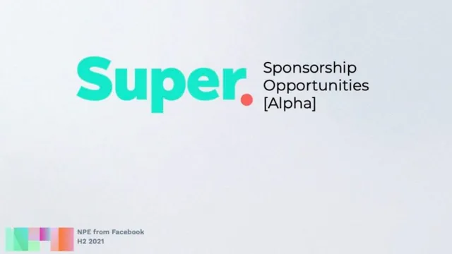 Super by Meta pitch deck cover