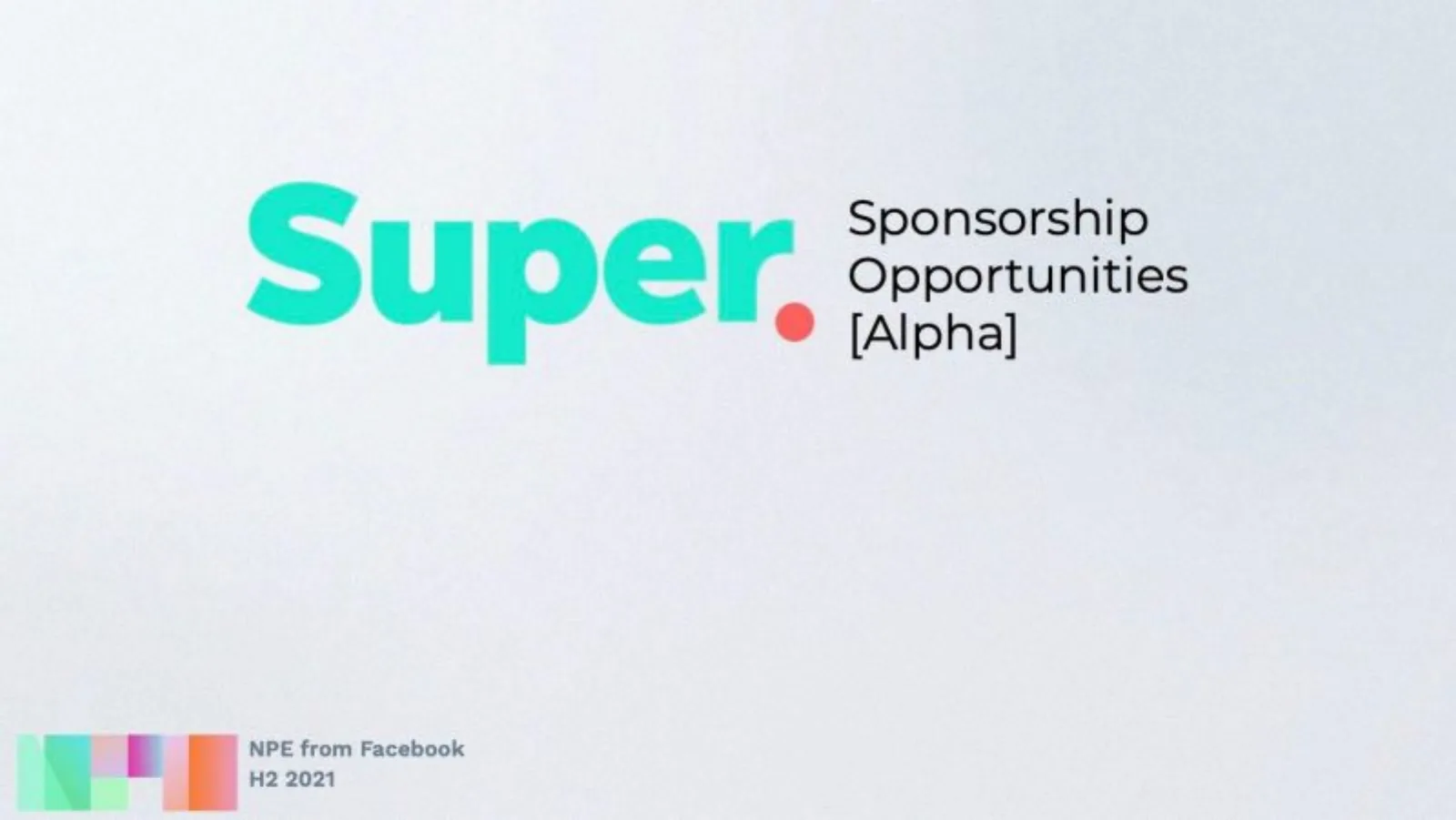Super by Meta pitch deck slide