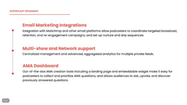 Roadmap slide 14 from Supercast
