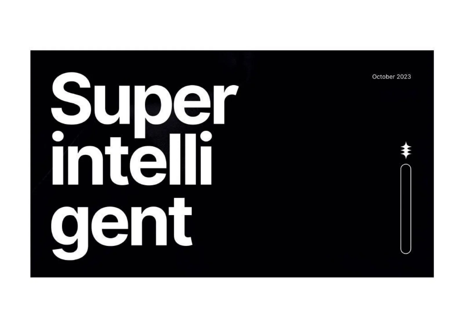Superintelligent pitch deck slide