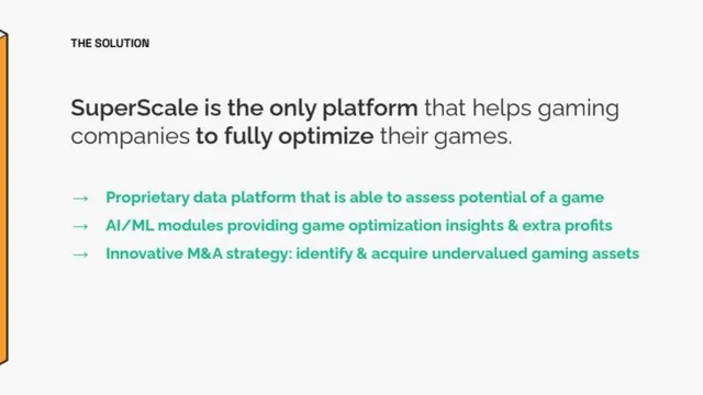 Product / solution slide 3 from SuperScale