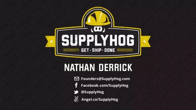 SupplyHog pitch deck cover