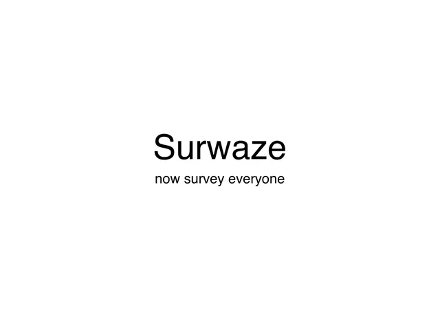 Surwaze (surwaze.com) pitch deck cover