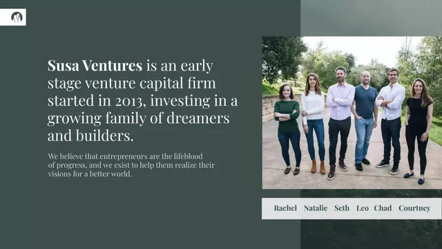 Company overview slide 2 from Susa Ventures