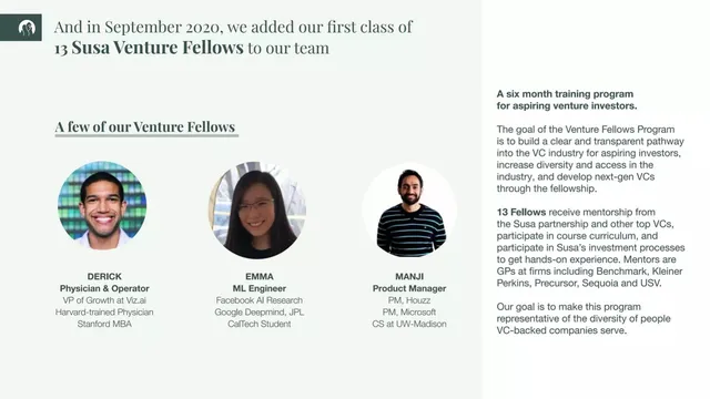 Team slide 6 from Susa Ventures
