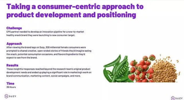 Product / solution slide 9 from Suzy