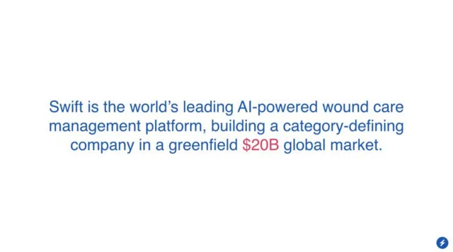 Market sizing / opportunity slide 3 from Swift Medical