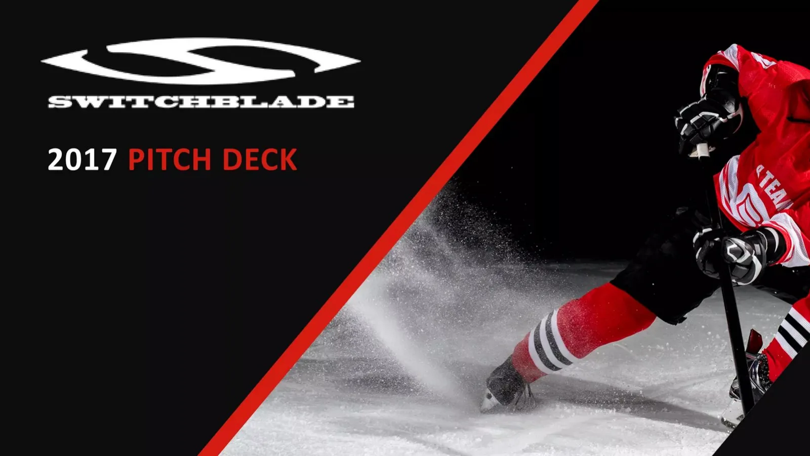 Switchblade pitch deck slide