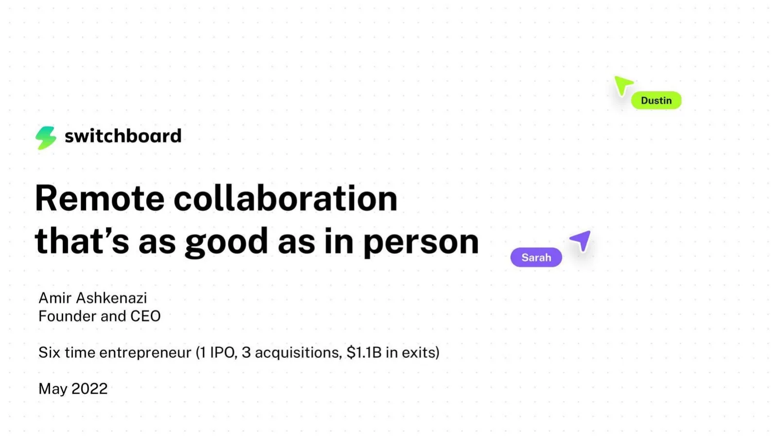 Switchboard pitch deck slide