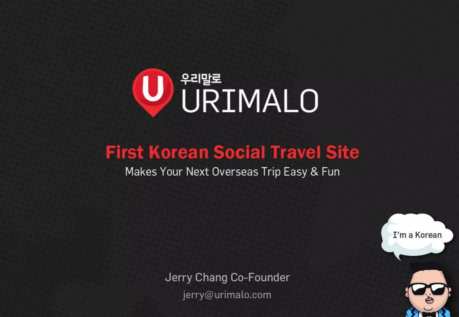 Urimalo pitch deck slide