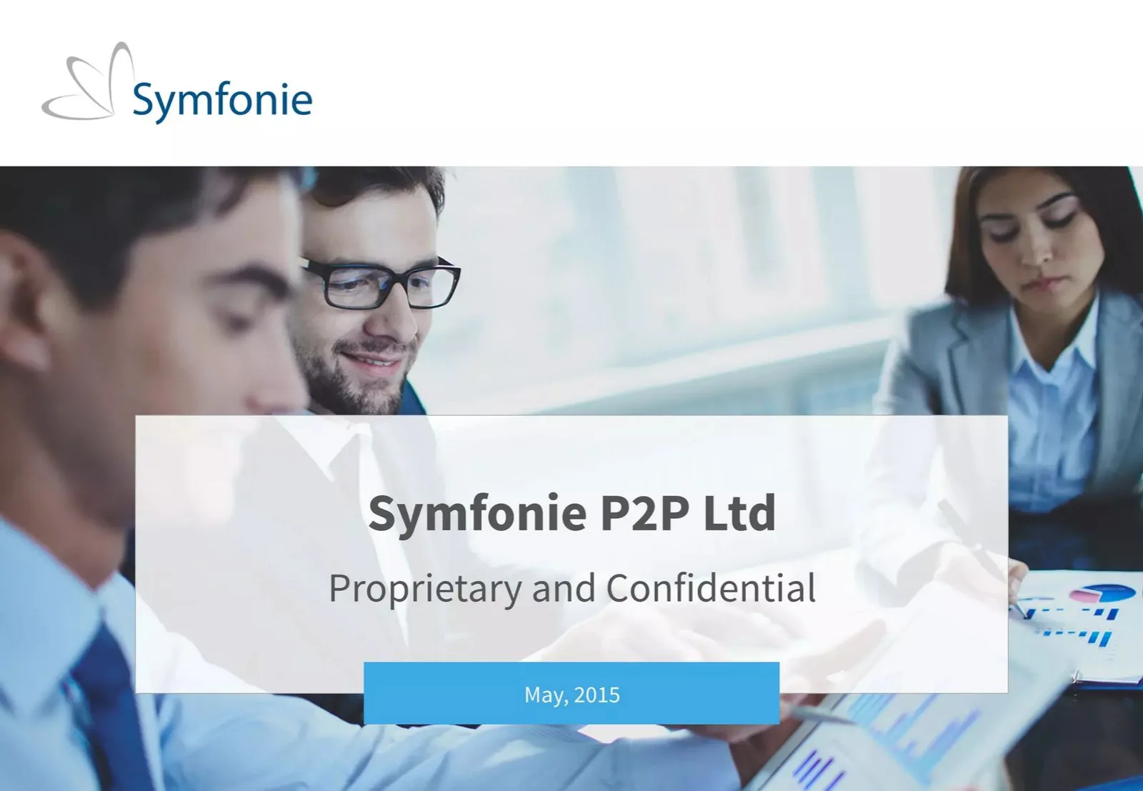 Symfone P2P Ltd pitch deck slide