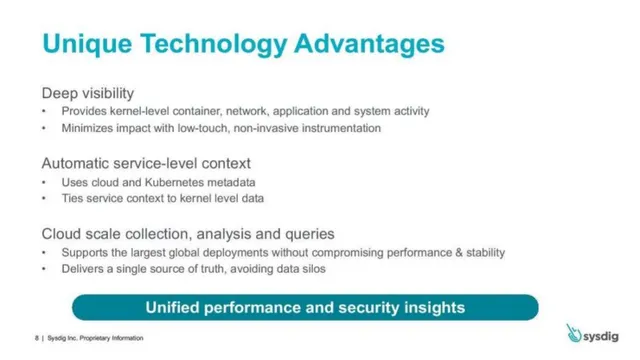 Technology slide 8 from Sysdig