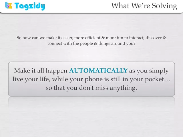 Product / solution slide 6 from Tagzidy Media