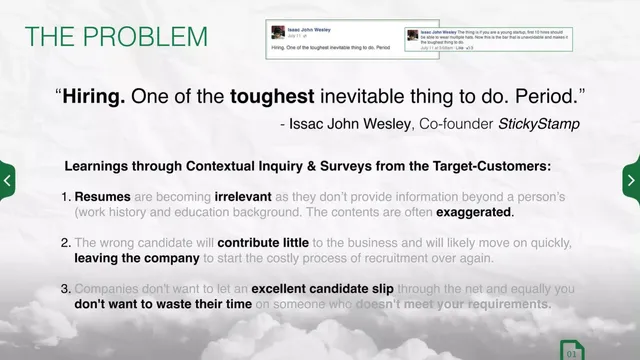 Problem slide 2 from Talent Insights