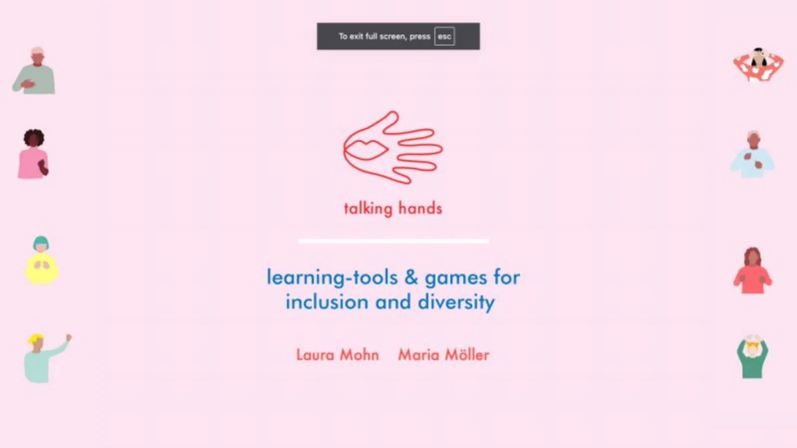 Talking Hands pitch deck slide