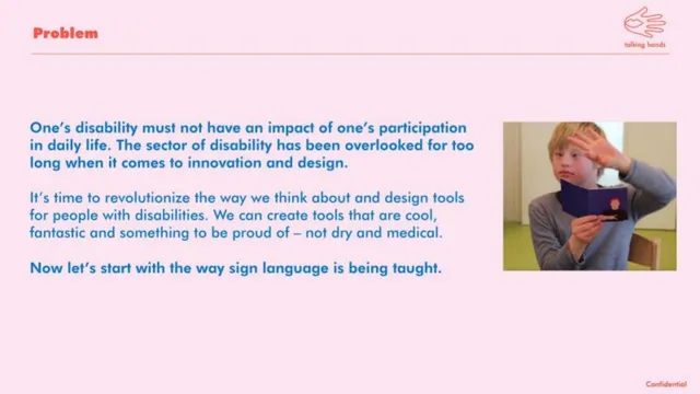 Vision slide 5 from Talking Hands