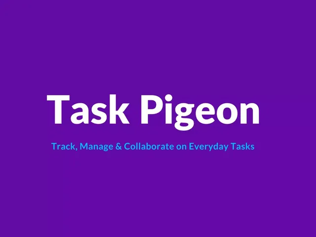 Task Pigeon pitch deck cover
