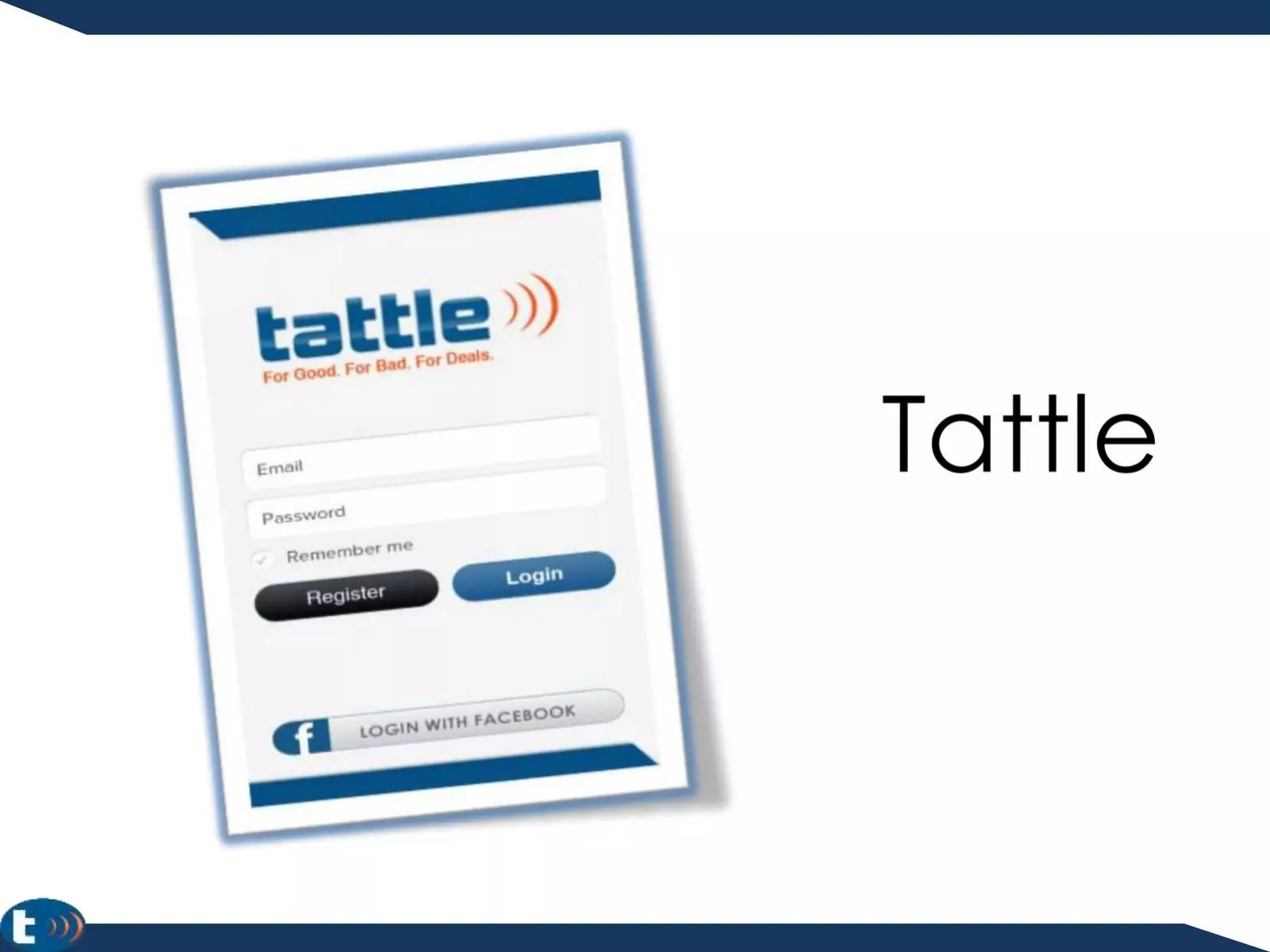 Tattle pitch deck slide
