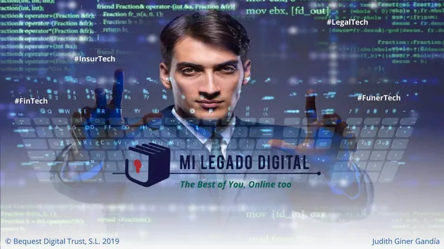 Mi Legado Digital (Bequest Digital Trust, S.L.) pitch deck cover