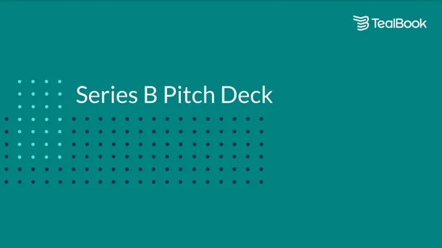 Tealbook pitch deck cover