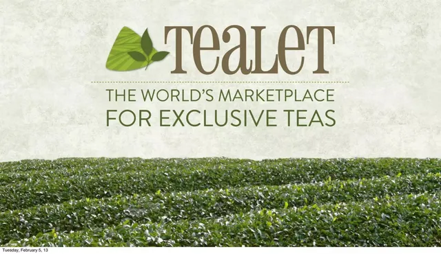 Tealet pitch deck cover