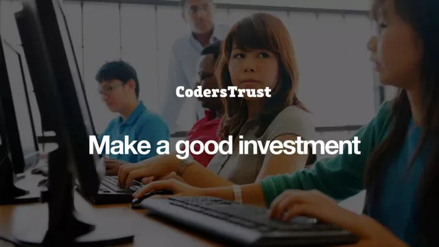 CodersTrust pitch deck cover