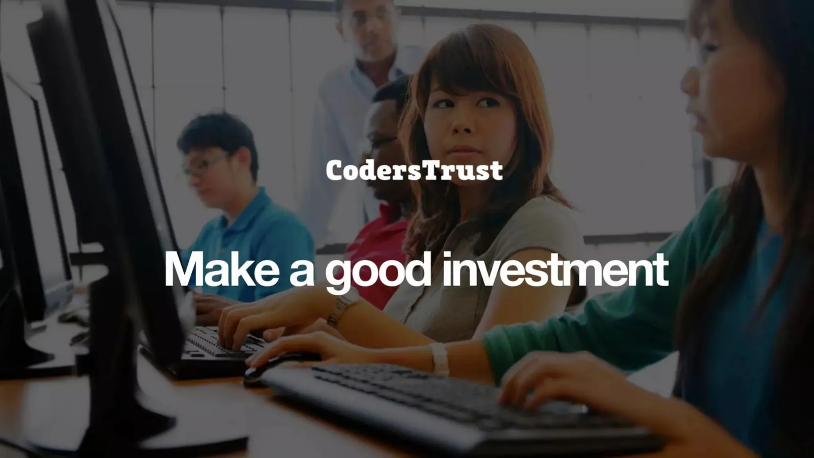 CodersTrust pitch deck slide