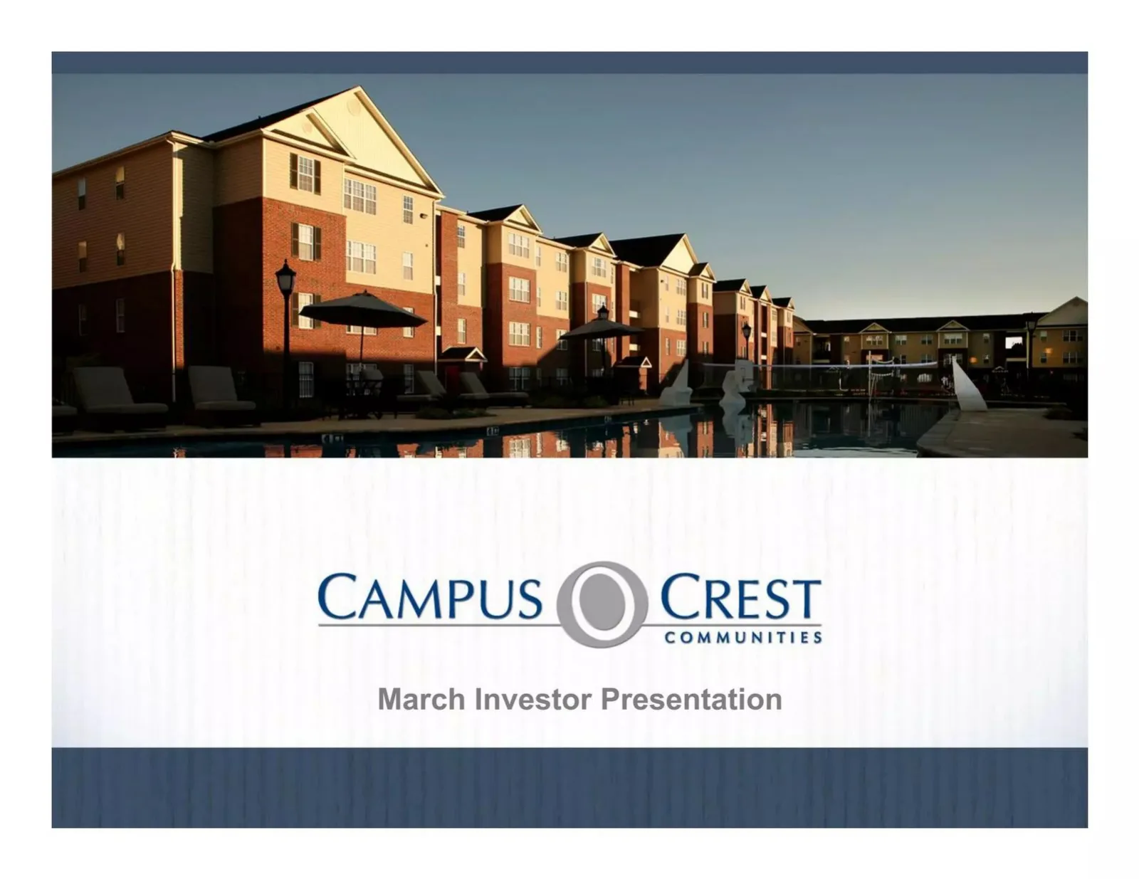 Campus Crest pitch deck slide