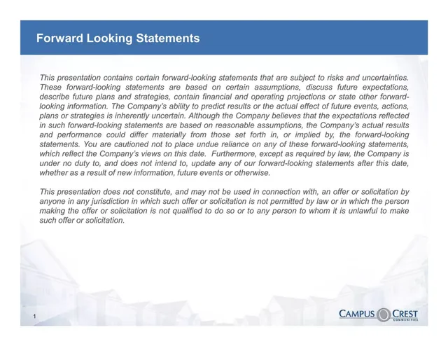 Disclaimer slide 2 from Campus Crest