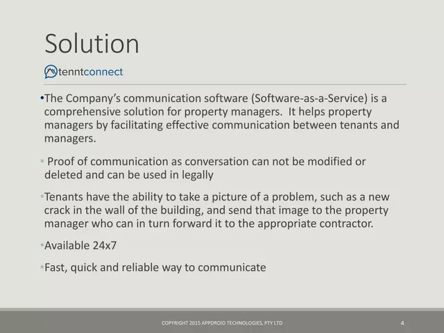 Product / solution slide 4 from Tenntconnect