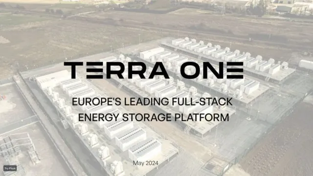 Terra One pitch deck cover