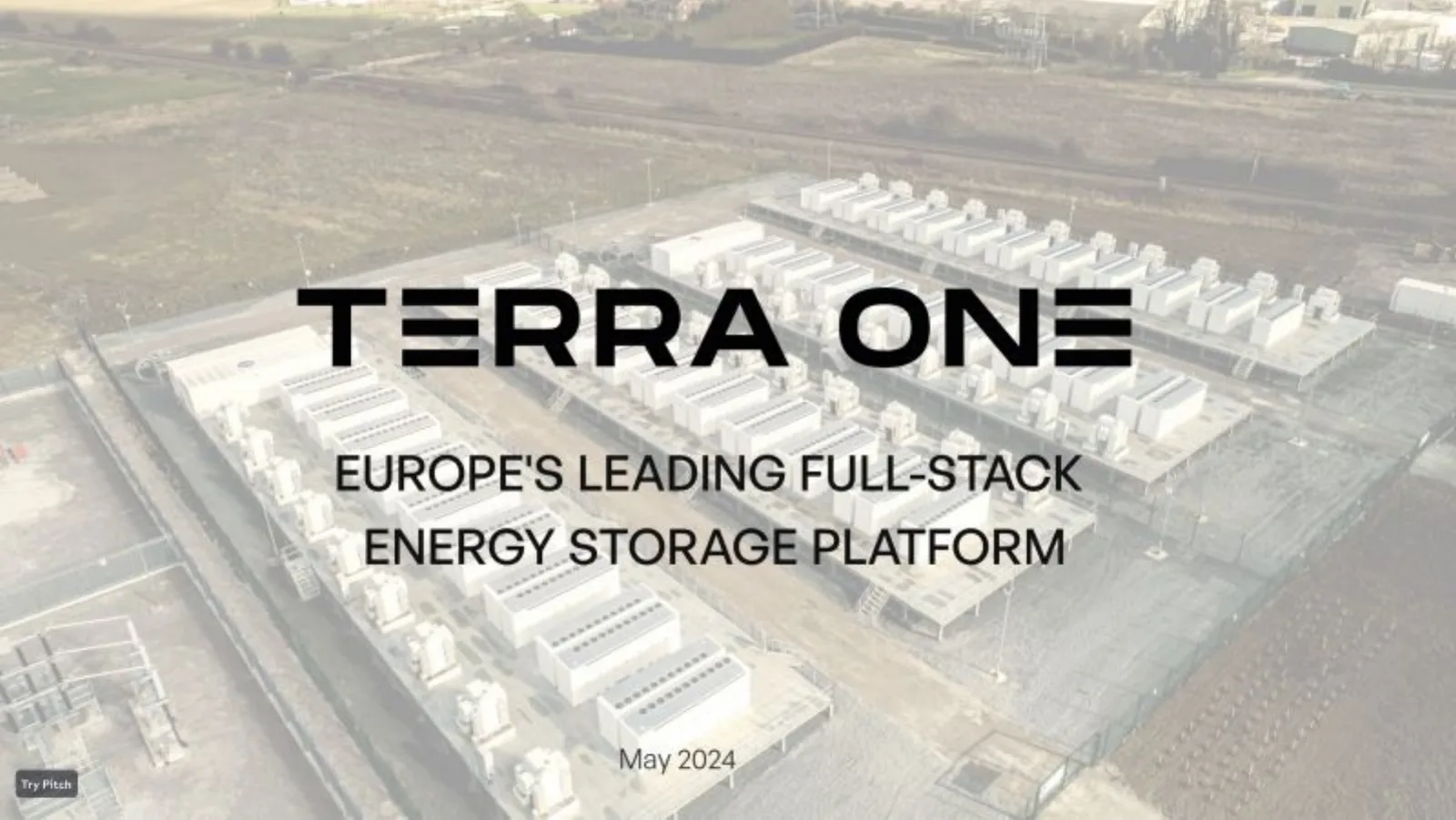 Terra One pitch deck slide