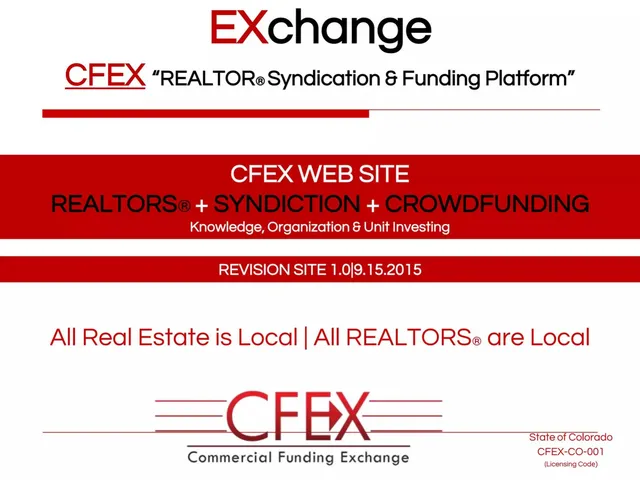 CFEX (Commercial Funding Exchange) pitch deck cover