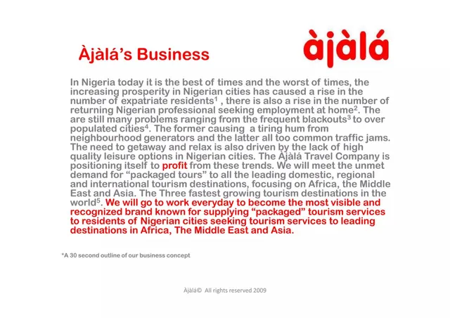 Why now slide 3 from The Ajala Travel