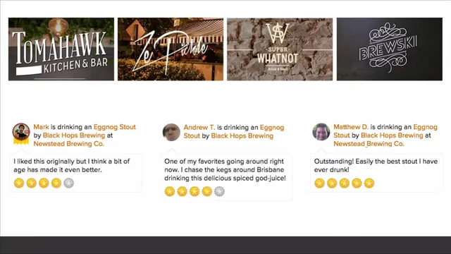 Reviews / testimonials / feedback slide 5 from Black Hops Brewing