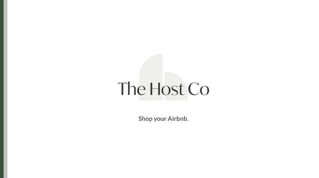 The Host Co. pitch deck cover