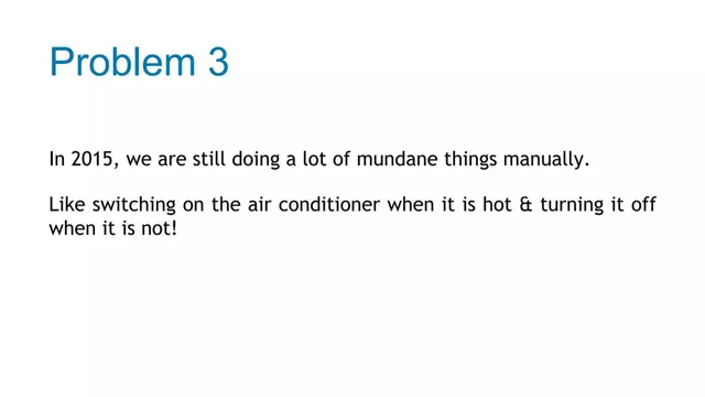 Problem slide 6 from The IoT Suitcase