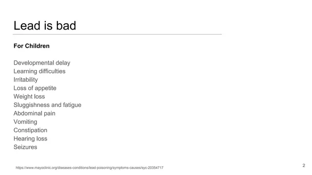 Problem slide 2 from The Lead Data Initiative
