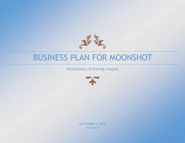The Moon Shot Project pitch deck cover