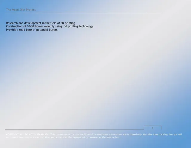 Disclaimer slide 6 from The Moon Shot Project