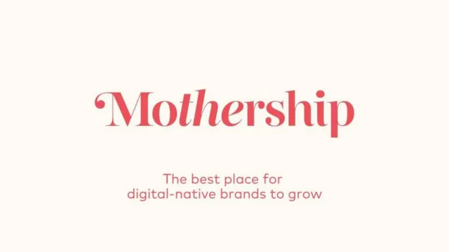 The Mothership pitch deck cover