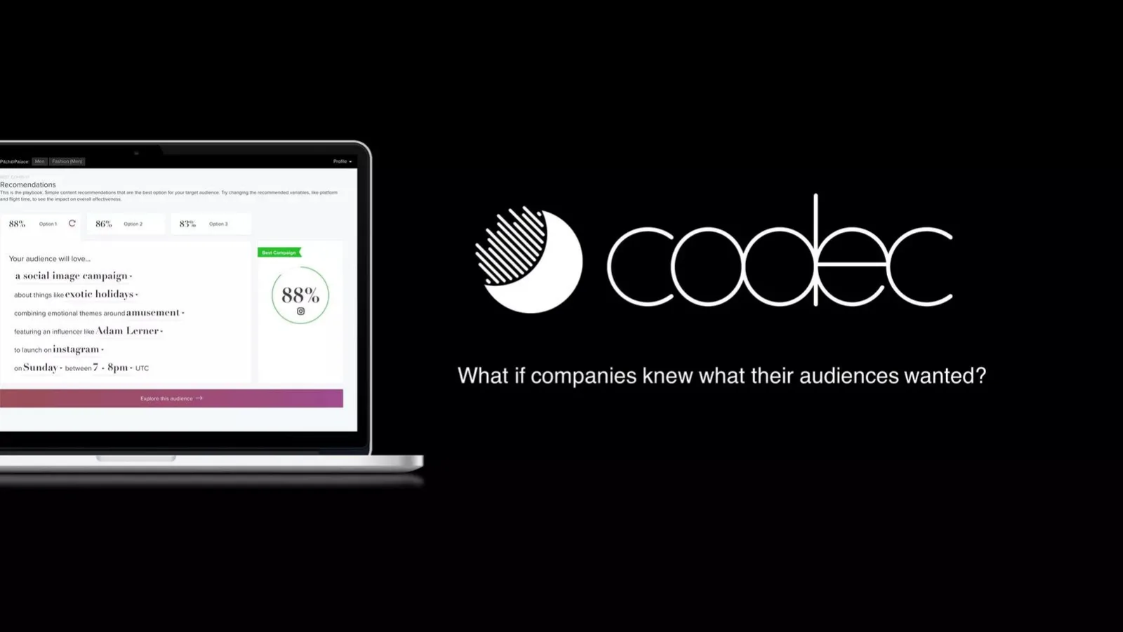 Codec pitch deck slide