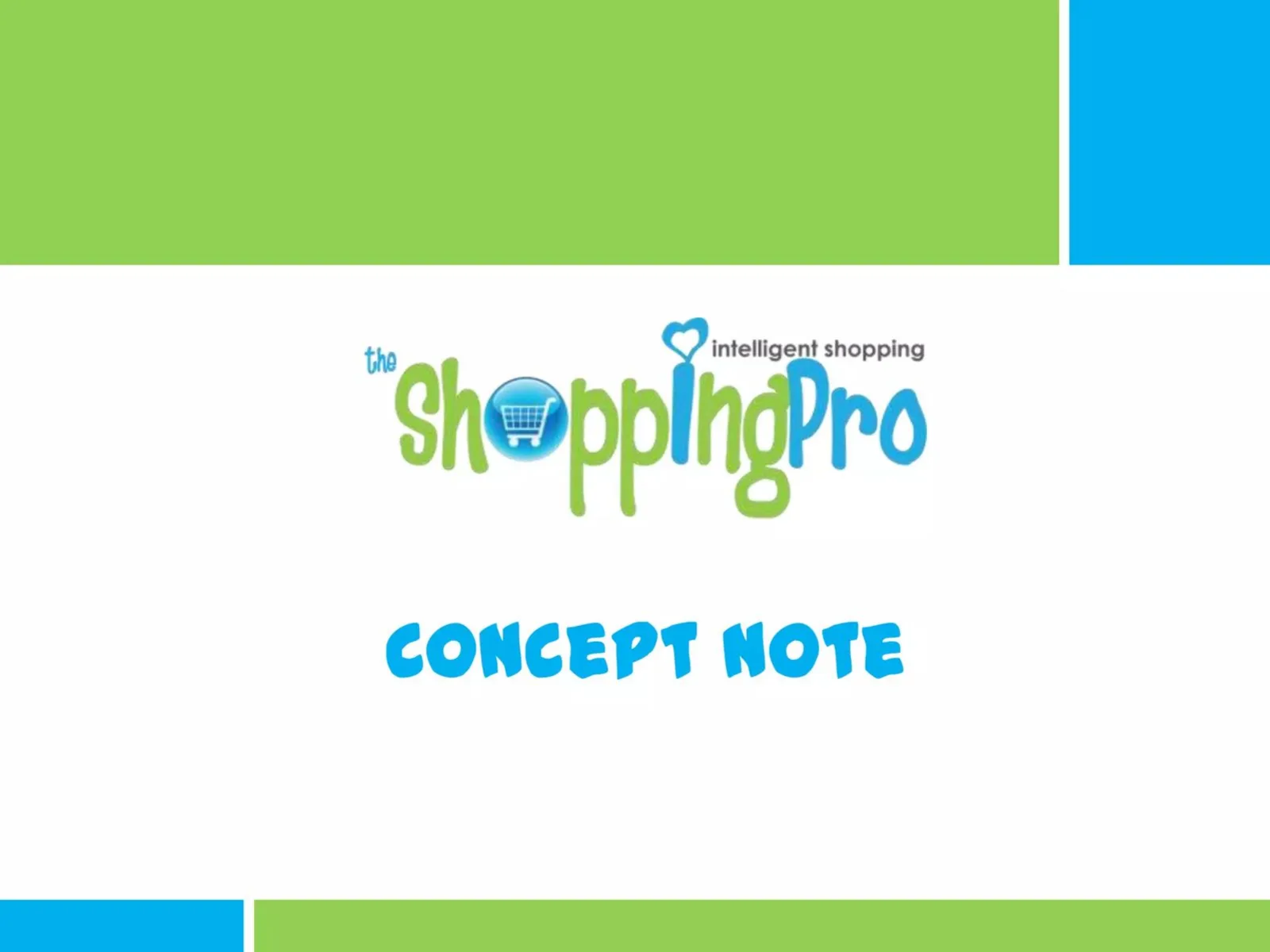 The shoppingpro pitch deck slide